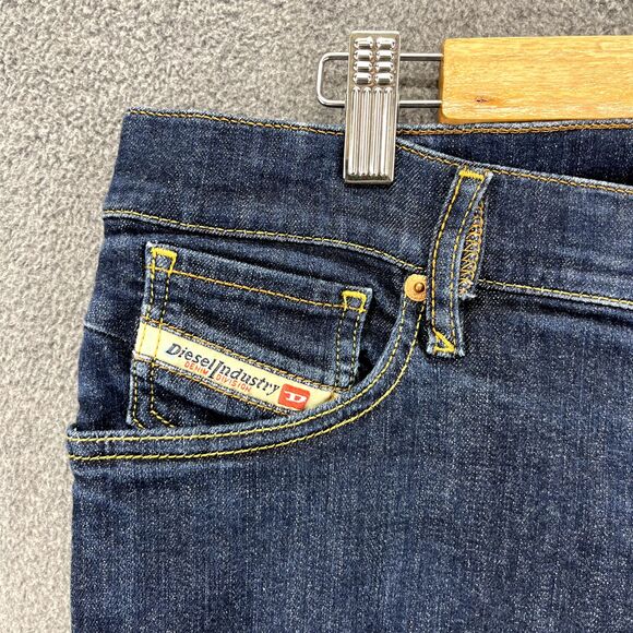 Diesel Jeans Womens 28 X 32 Blue Getlegg Slim Skinny Low Rise Denim - Picture 4 of 16